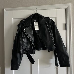 Zara leather jacket